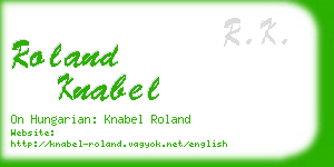roland knabel business card